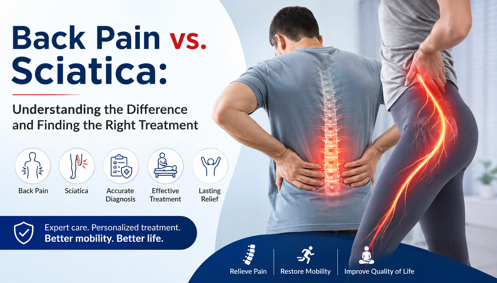 Back Pain vs. Sciatica